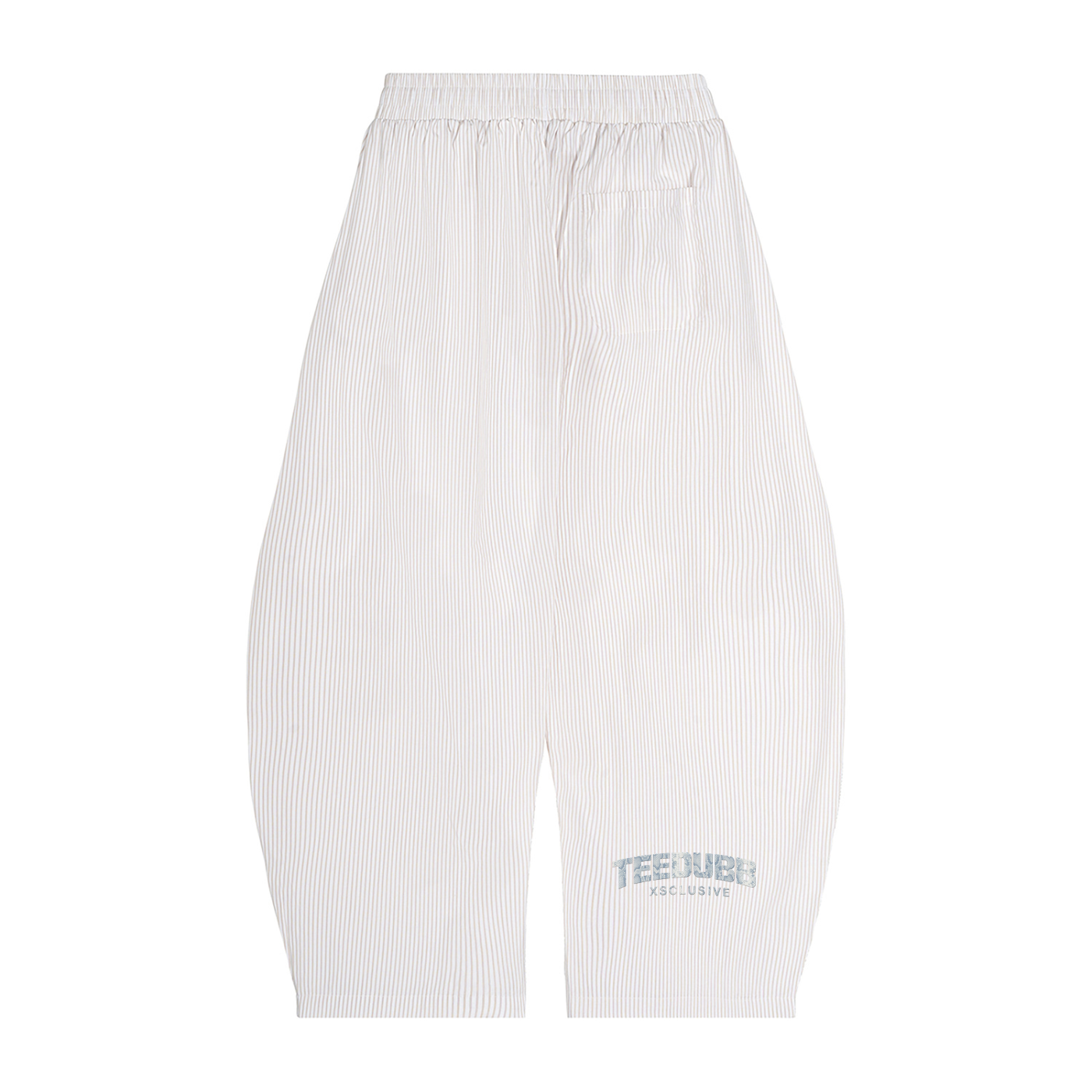 Vertical Stripe Drawstring Barrel Pants ODMPOD