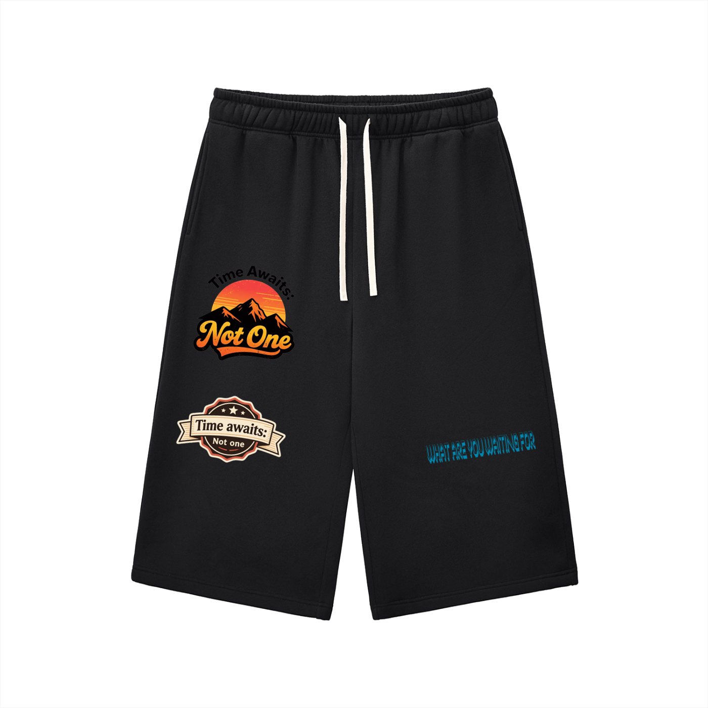 Relaxed Drawstring Three-quarter Sweatpants ODMPOD