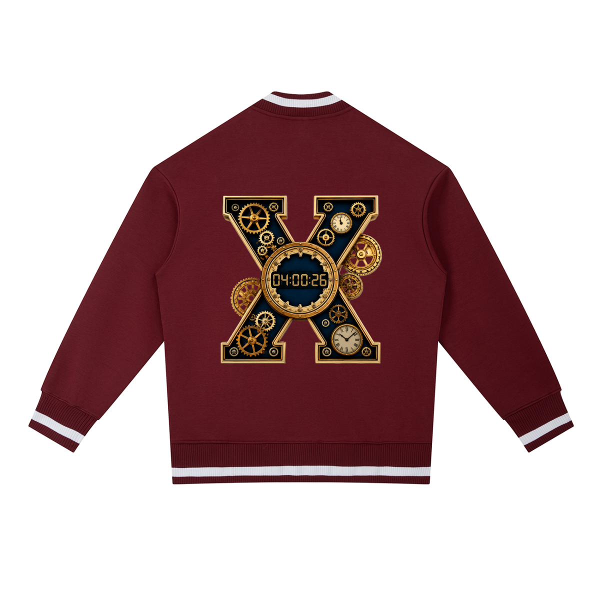 " TX" Contrast Piping Zip Bomber Jacket ODMPOD