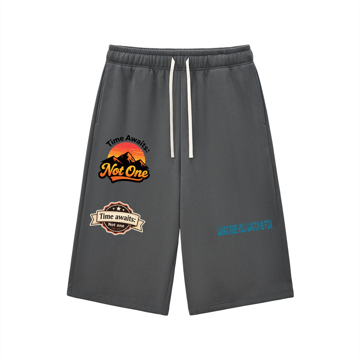 Relaxed Drawstring Three-quarter Sweatpants ODMPOD