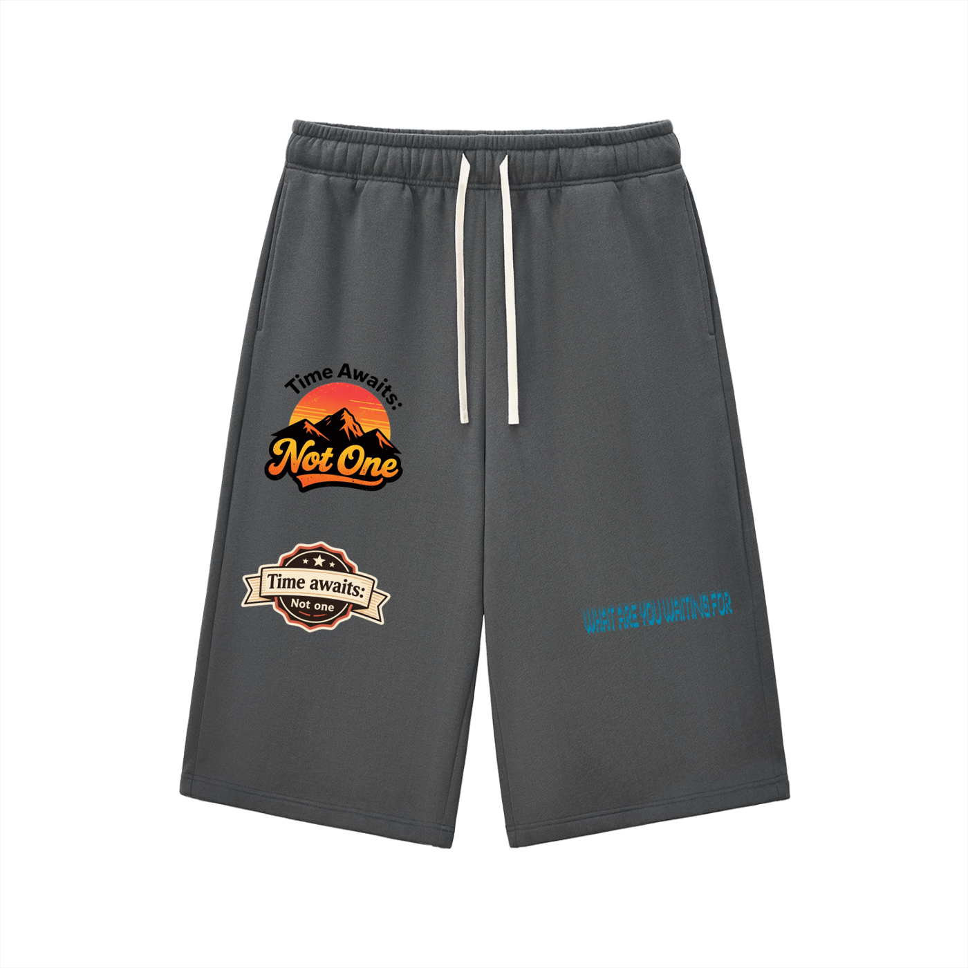 Relaxed Drawstring Three-quarter Sweatpants ODMPOD