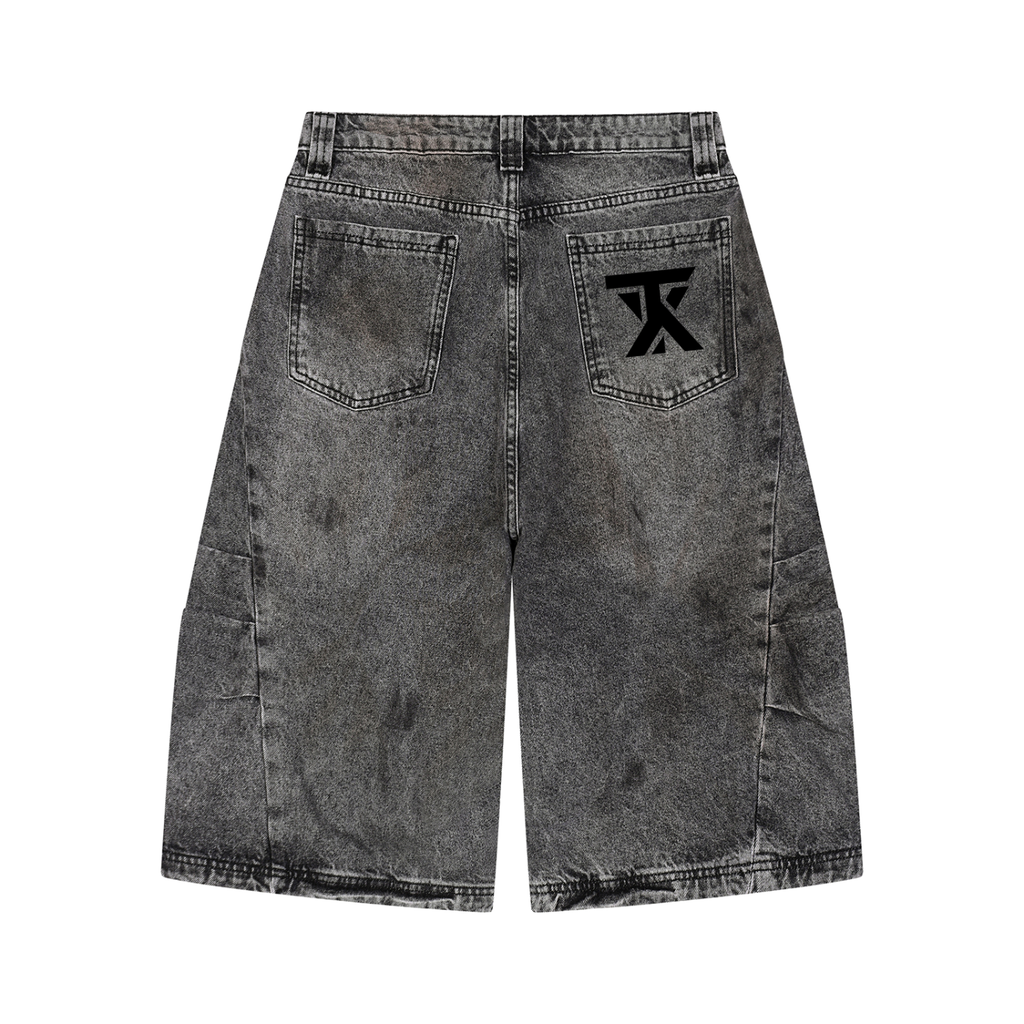 "Human vs Alien" Vintage Wash Denim Jeans ODMPOD