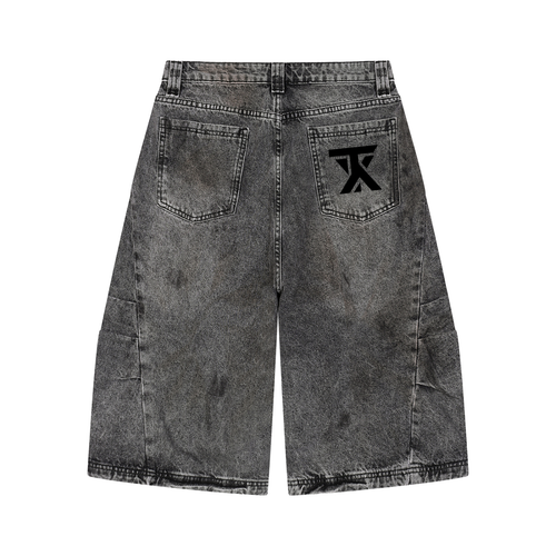 "Human vs Alien" Vintage Wash Denim Jeans ODMPOD