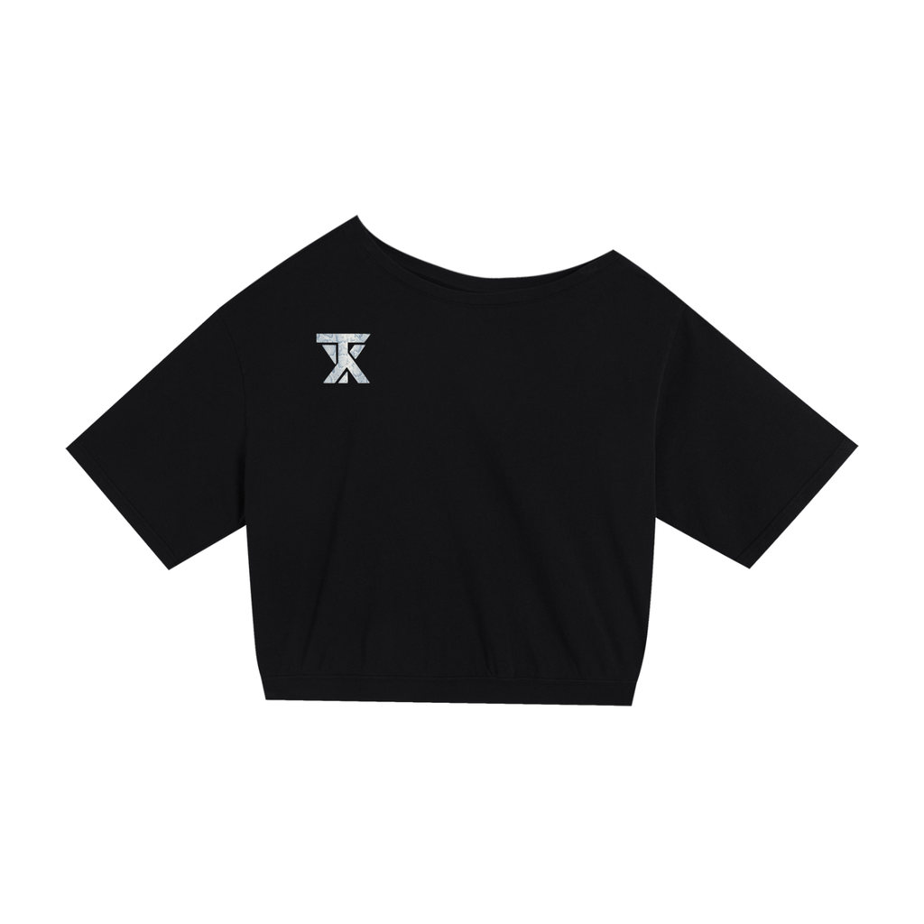 Asymmetric Shoulder Oversized Cotton T-Shirt ODMPOD