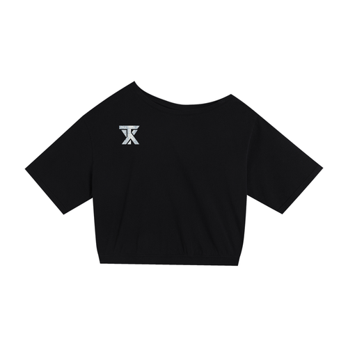 Asymmetric Shoulder Oversized Cotton T-Shirt ODMPOD