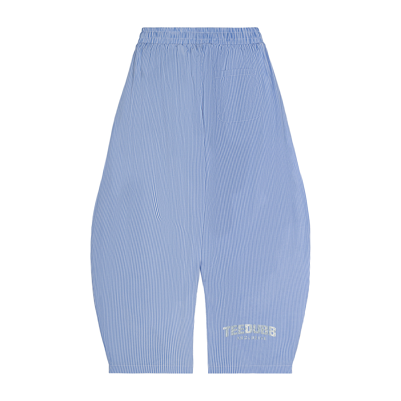 Vertical Stripe Drawstring Barrel Pants ODMPOD
