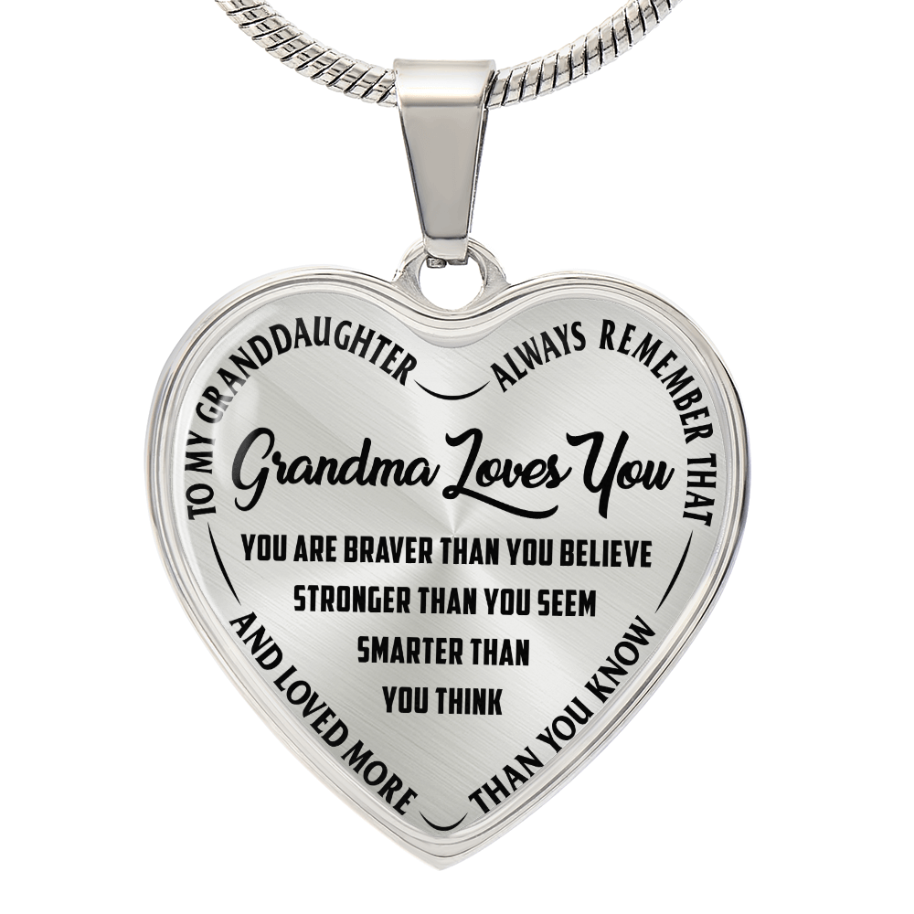 Grandma Loves You - Heart Necklace - Teedubb Xsclusive
