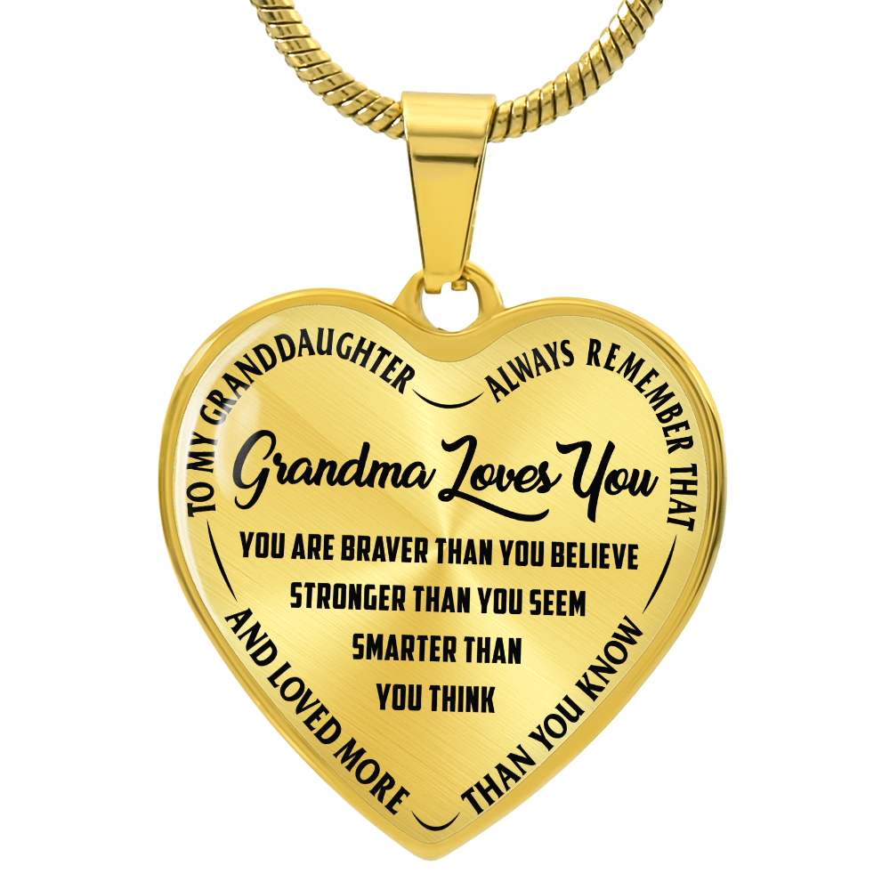 Grandma Loves You - Heart Necklace - Teedubb Xsclusive