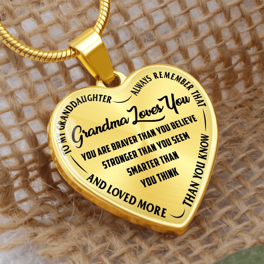 Grandma Loves You - Heart Necklace - Teedubb Xsclusive