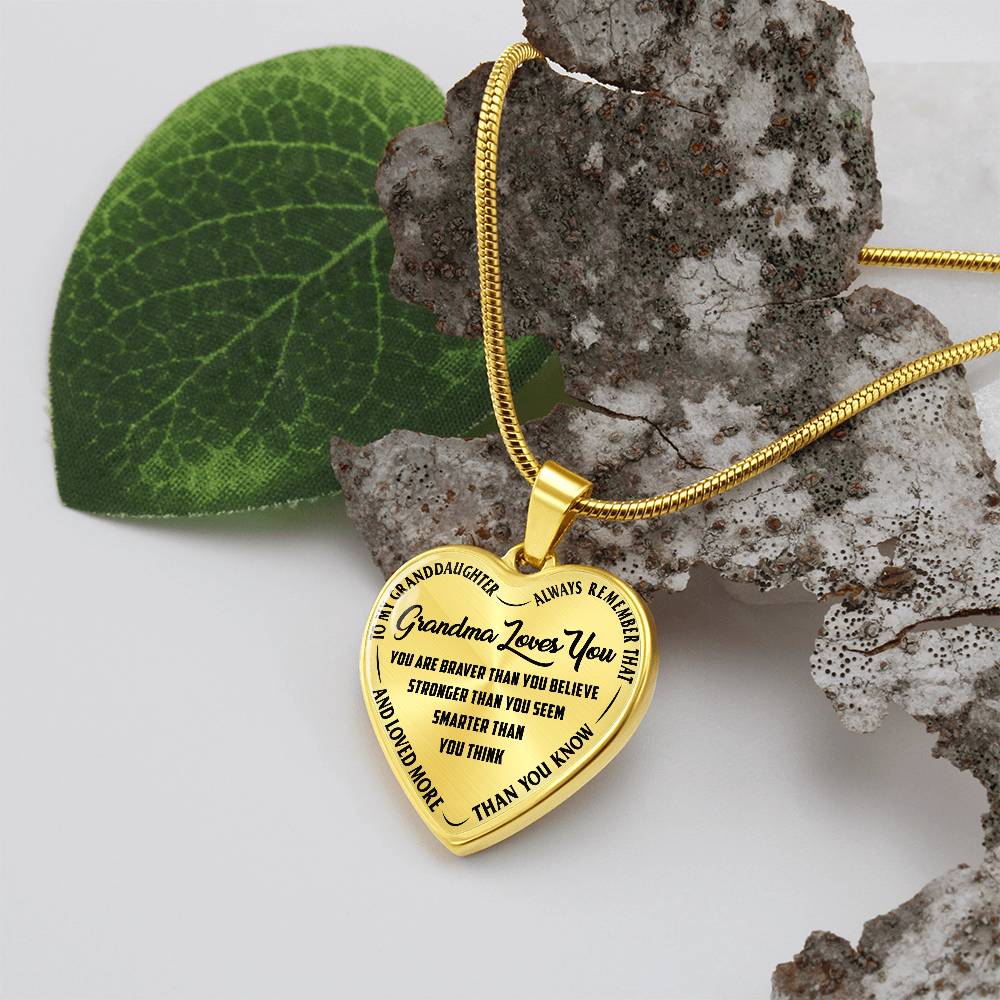 Grandma Loves You - Heart Necklace - Teedubb Xsclusive