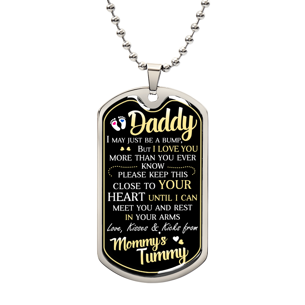 Dad To Be - Dog Tag Necklace - Teedubb Xsclusive