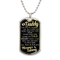 Dad To Be - Dog Tag Necklace - Teedubb Xsclusive