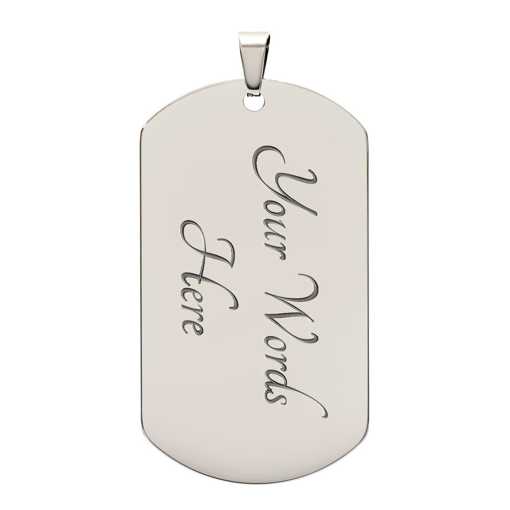 Dad To Be - Dog Tag Necklace - Teedubb Xsclusive