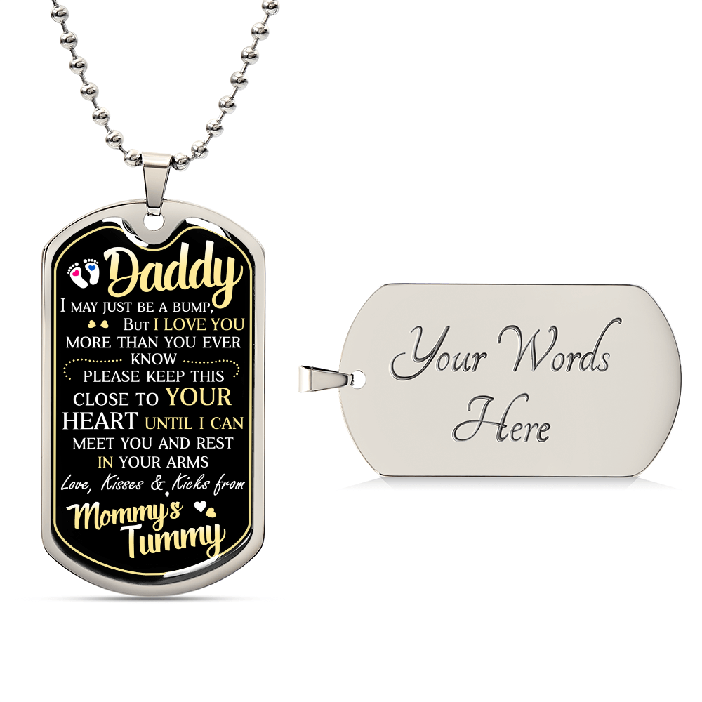 Dad To Be - Dog Tag Necklace - Teedubb Xsclusive