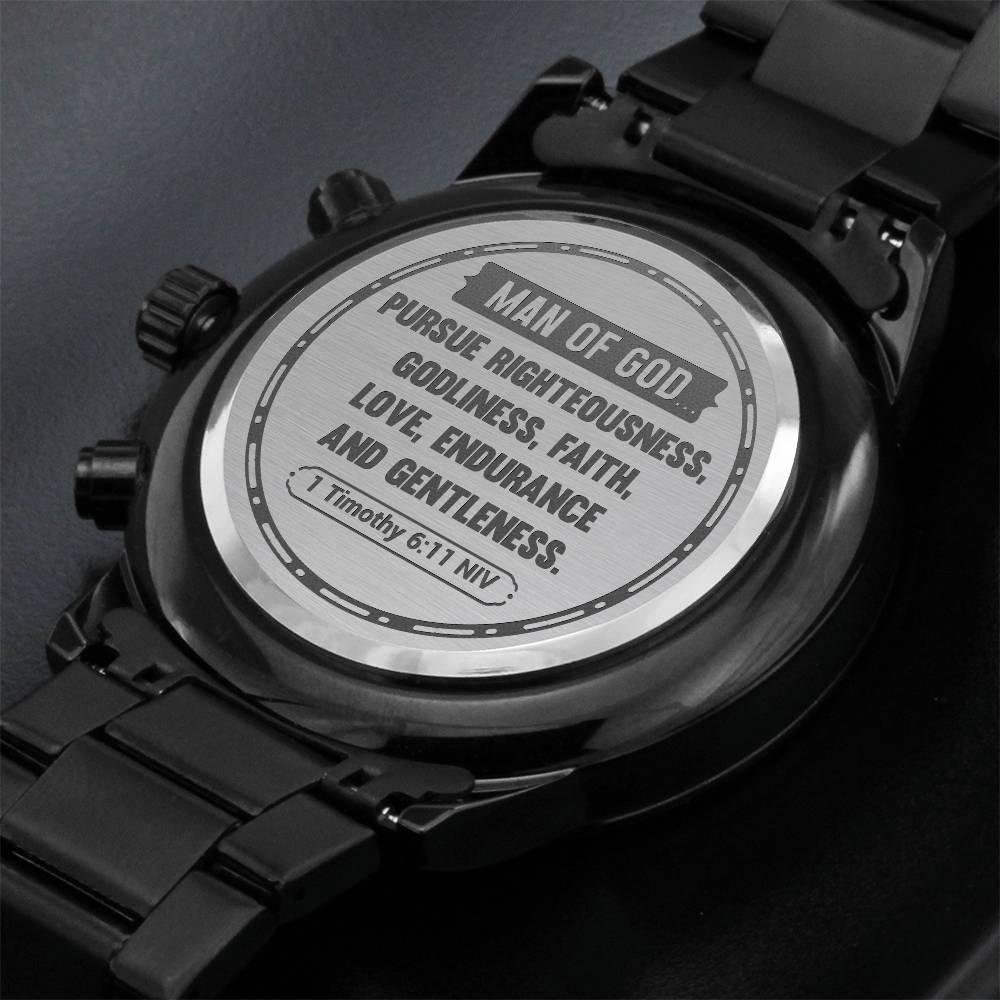 Man of God (1 Timothy 611) – Men's Watch - Teedubb Xsclusive