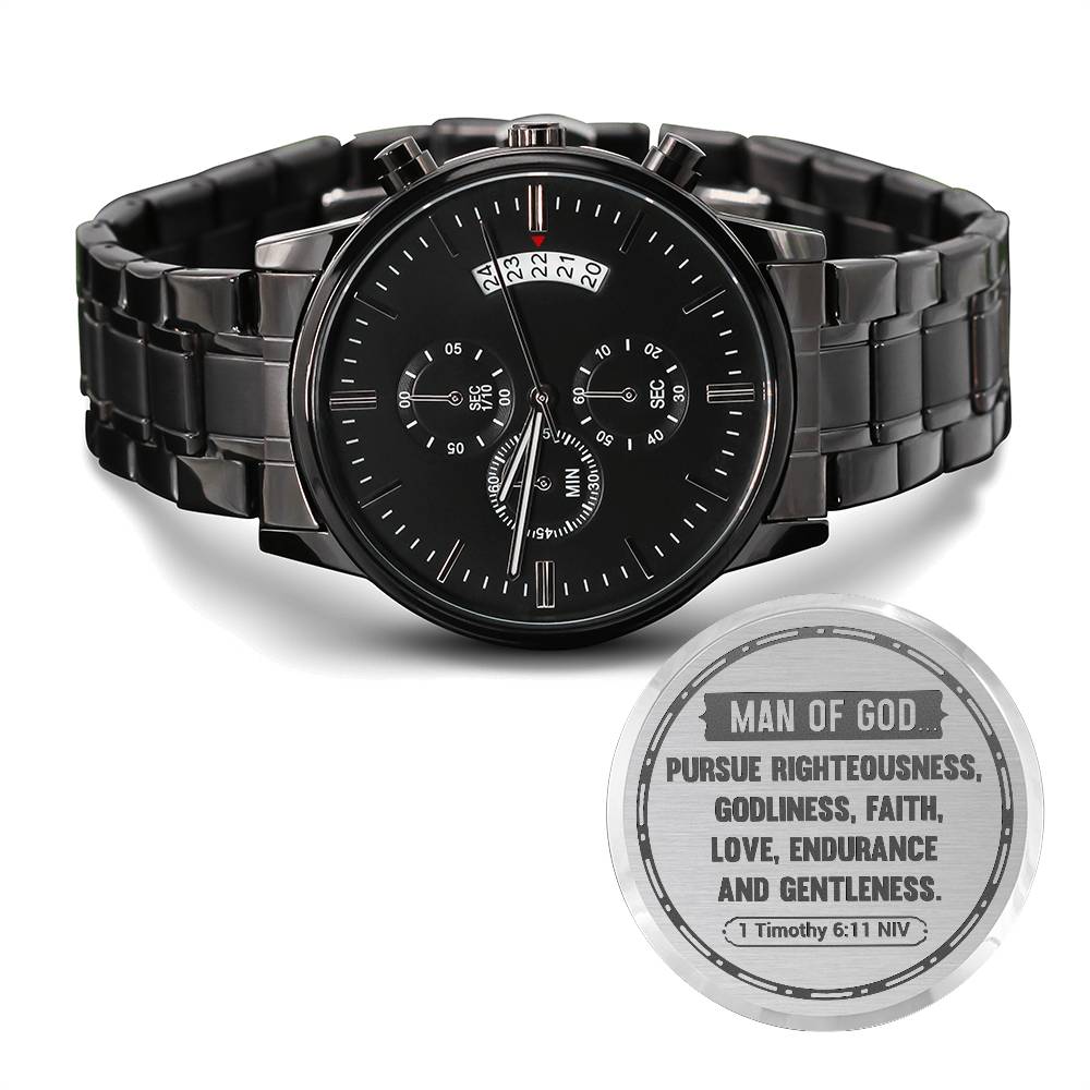 Man of God (1 Timothy 611) – Men's Watch - Teedubb Xsclusive