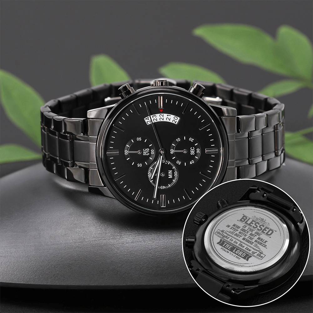 Blessed Is the One (Psalm 11-3 NIV) – Men's Watch - Teedubb Xsclusive