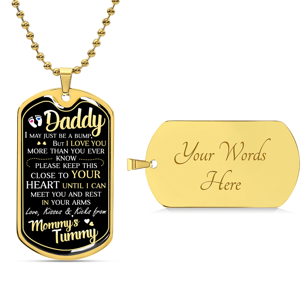 Dad To Be - Dog Tag Necklace - Teedubb Xsclusive