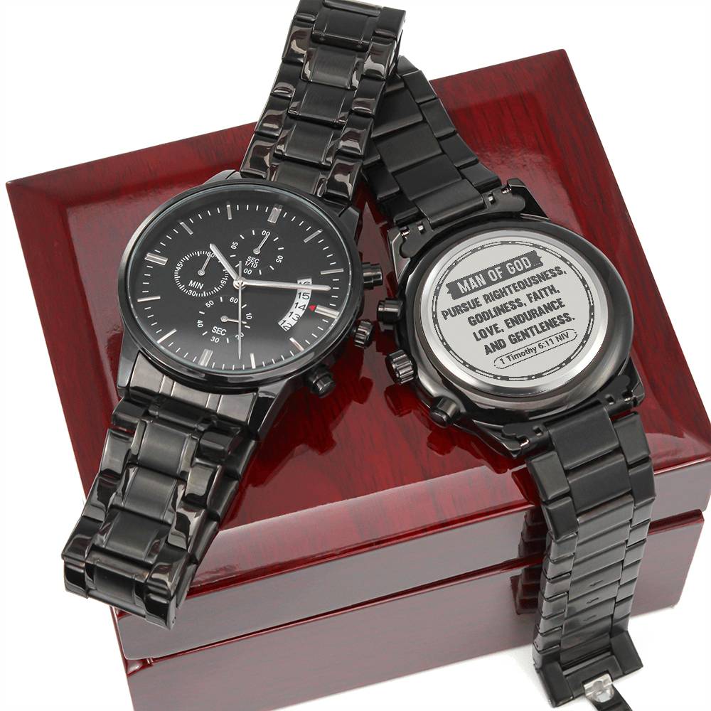 Man of God (1 Timothy 611) – Men's Watch - Teedubb Xsclusive