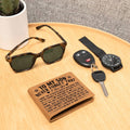 To My Son Skies (Black) – Leather Wallet - Teedubb Xsclusive