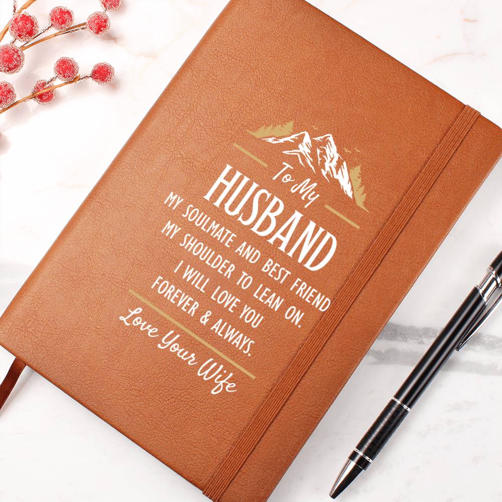 My Soulmate and Best Friend - Leather Journal - Teedubb Xsclusive