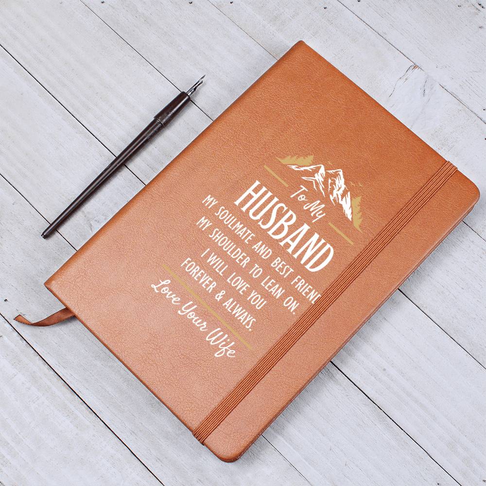 My Soulmate and Best Friend - Leather Journal - Teedubb Xsclusive