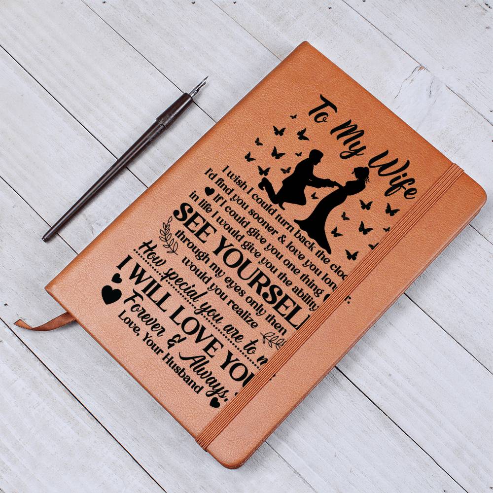 To My Wife Sooner – Leather Journal - Teedubb Xsclusive