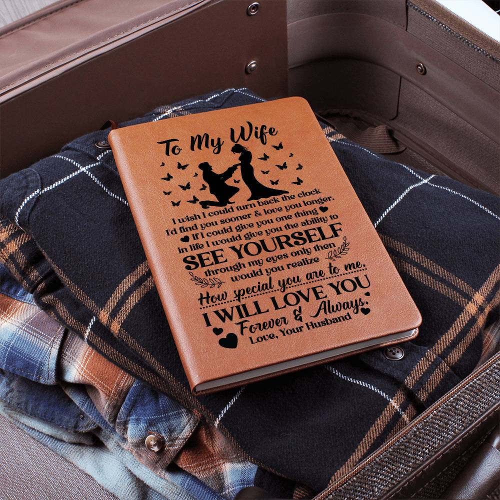 To My Wife Sooner – Leather Journal - Teedubb Xsclusive