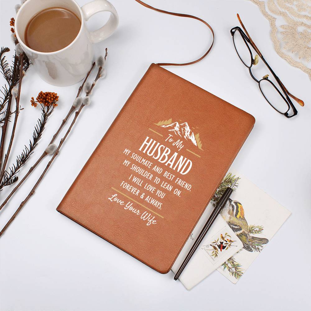 My Soulmate and Best Friend - Leather Journal - Teedubb Xsclusive