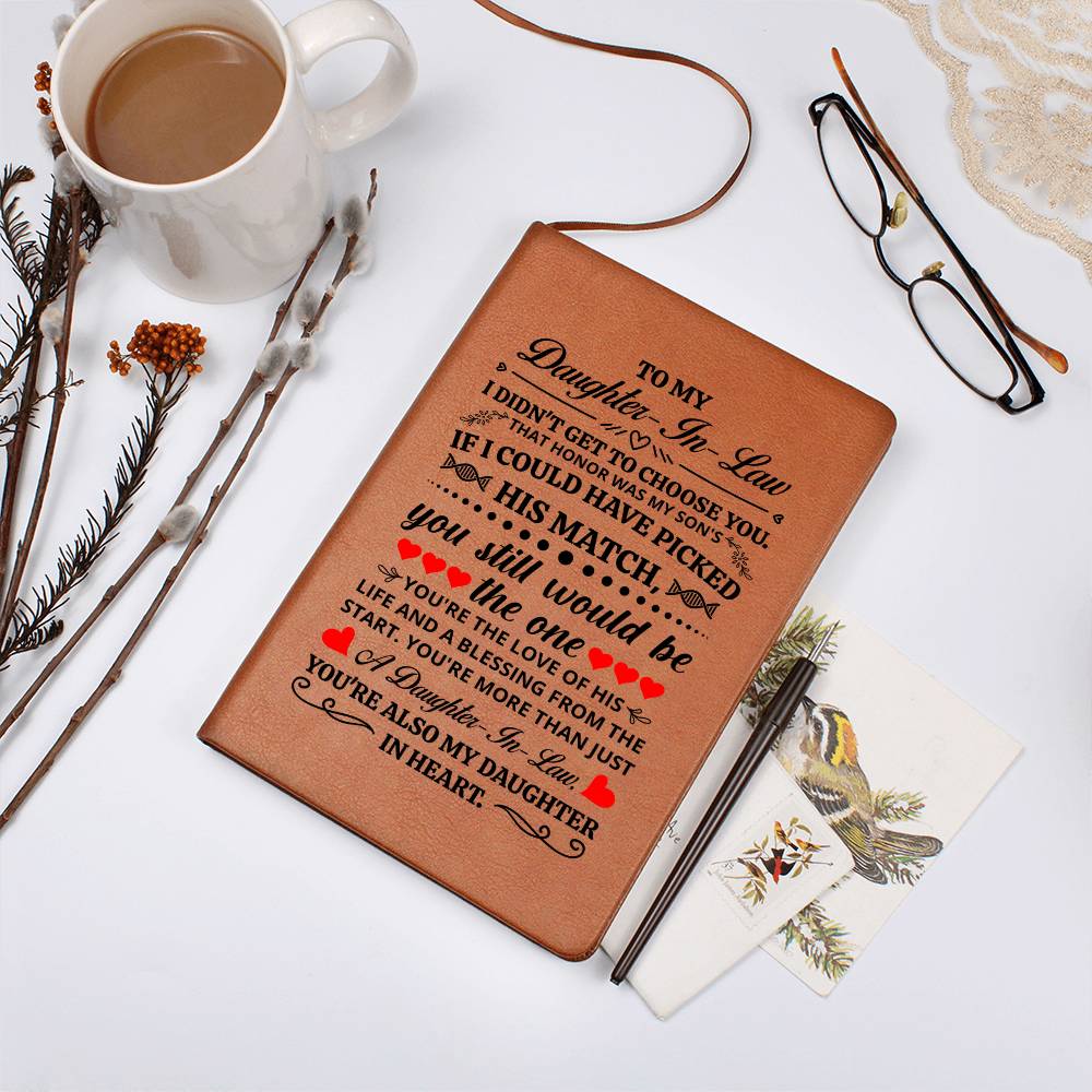 To My Daughter-in-Law Honor – Leather Journal - Teedubb Xsclusive