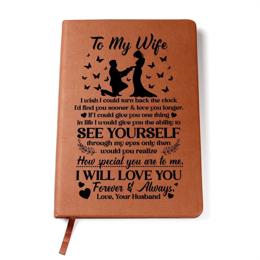 To My Wife Sooner – Leather Journal - Teedubb Xsclusive