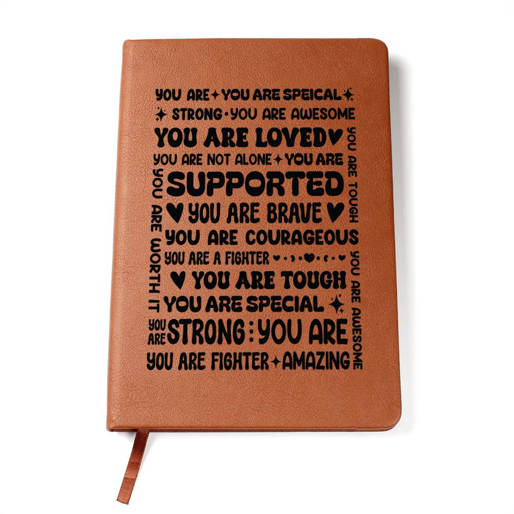 You Are a Fighter – Leather Journal - Teedubb Xsclusive