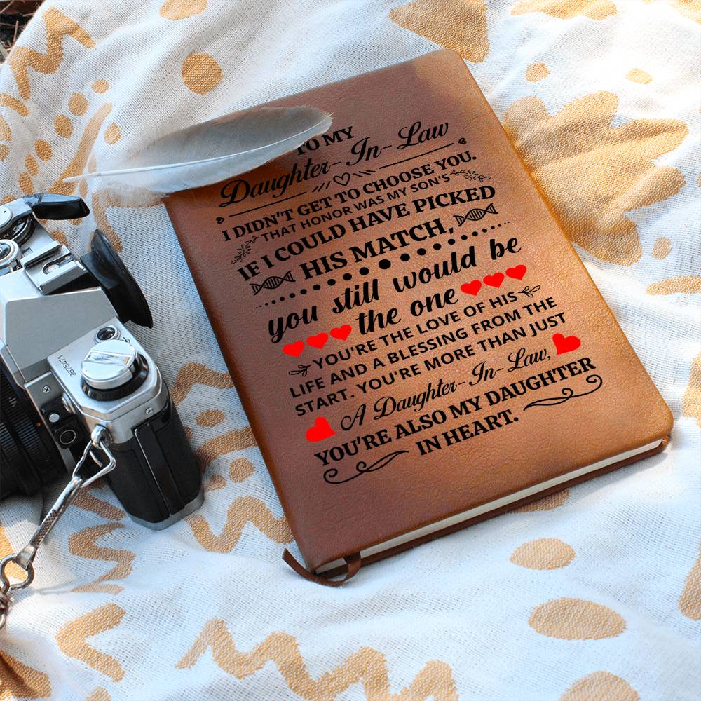To My Daughter-in-Law Honor – Leather Journal - Teedubb Xsclusive