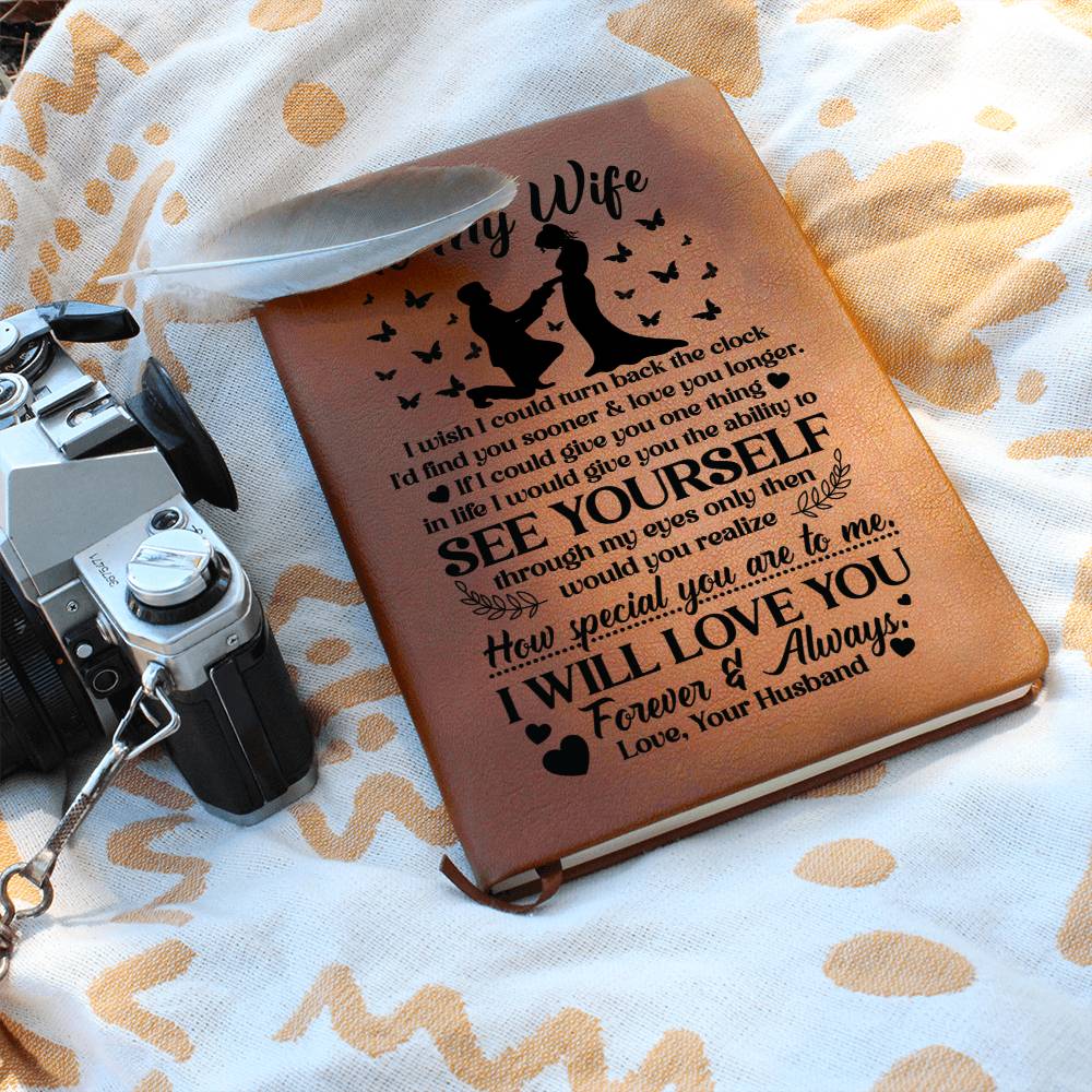 To My Wife Sooner – Leather Journal - Teedubb Xsclusive