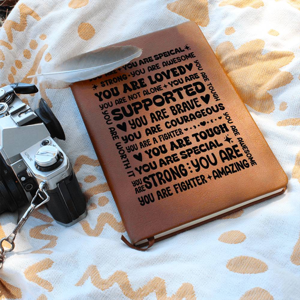 You Are a Fighter – Leather Journal - Teedubb Xsclusive