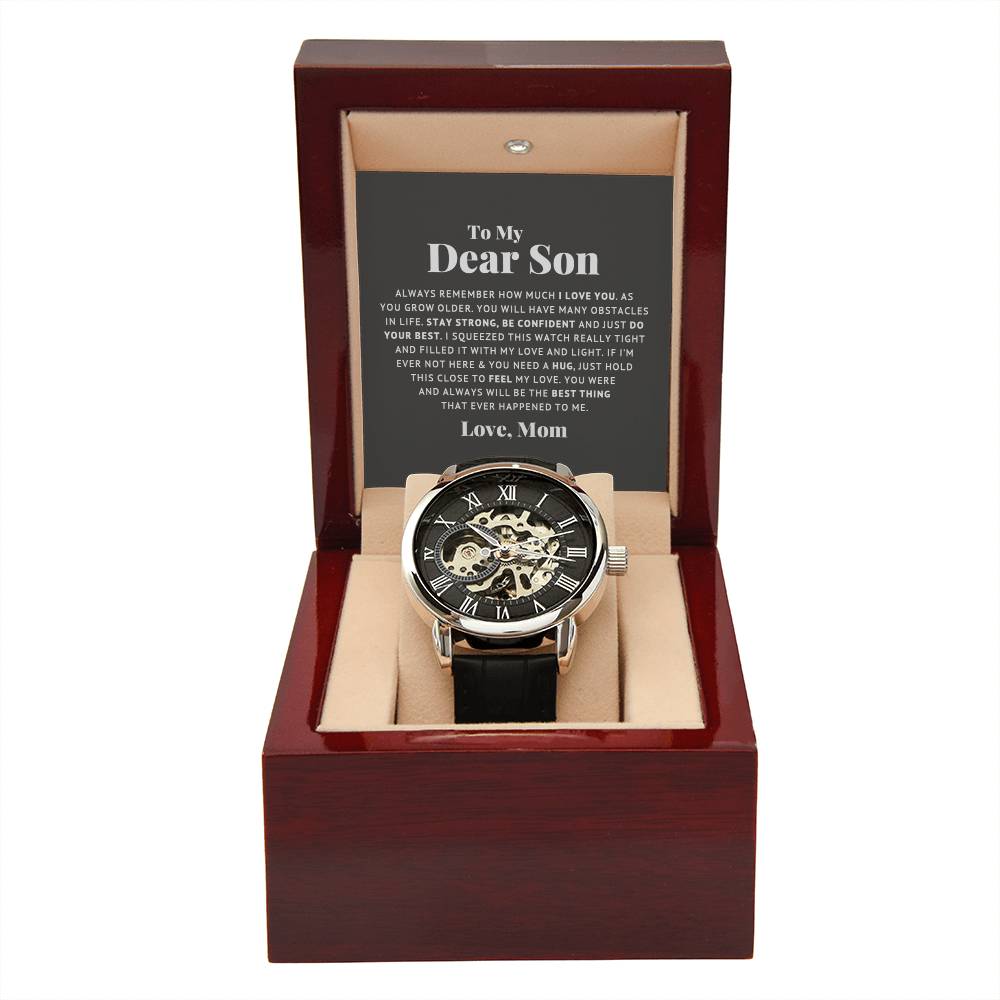 To My Dear Son Always Remember I Love You – Openwork Watch - Teedubb Xsclusive