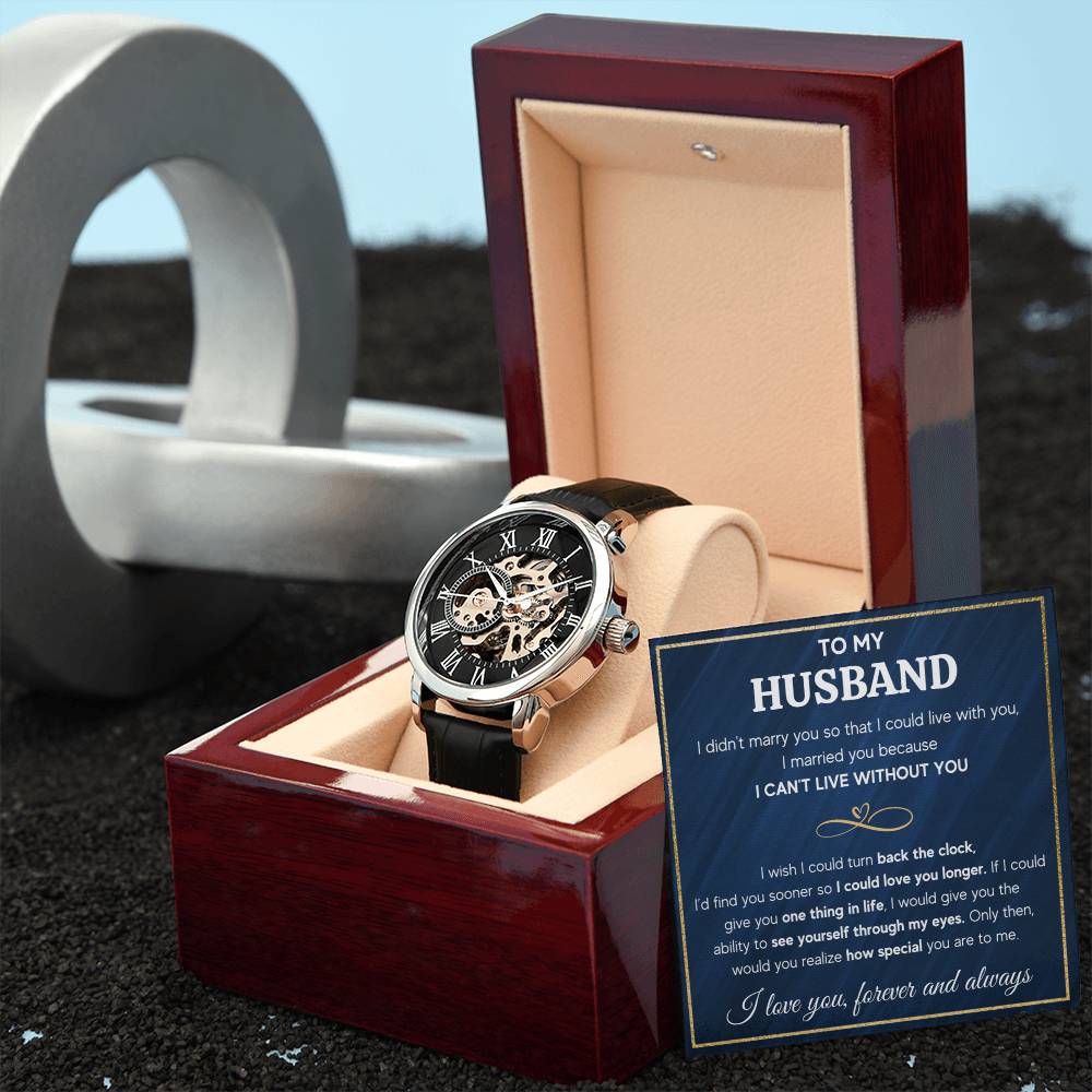 To My Husband Eyes – Openwork Watch - Teedubb Xsclusive