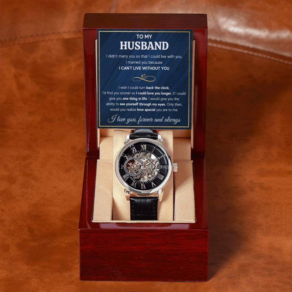 To My Husband Eyes – Openwork Watch - Teedubb Xsclusive