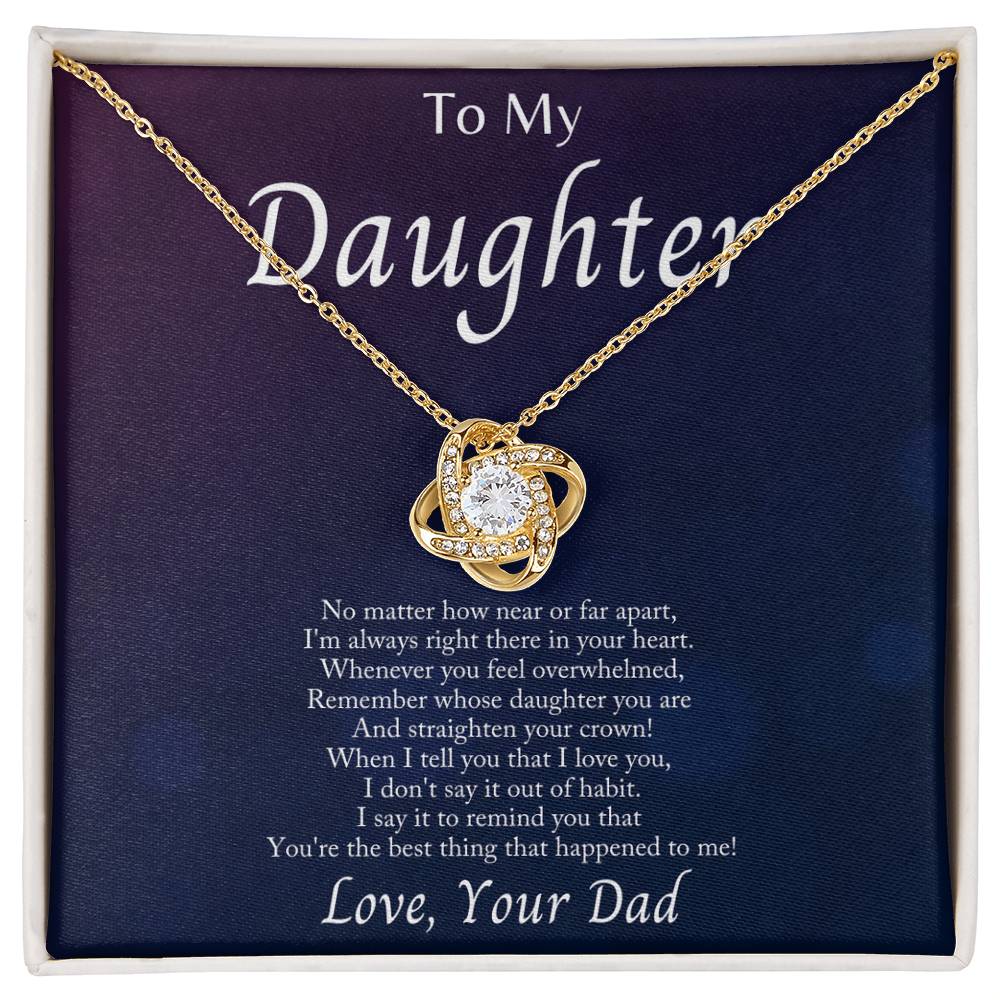 Im Always With You - Love Knot Necklacec - Teedubb Xsclusive