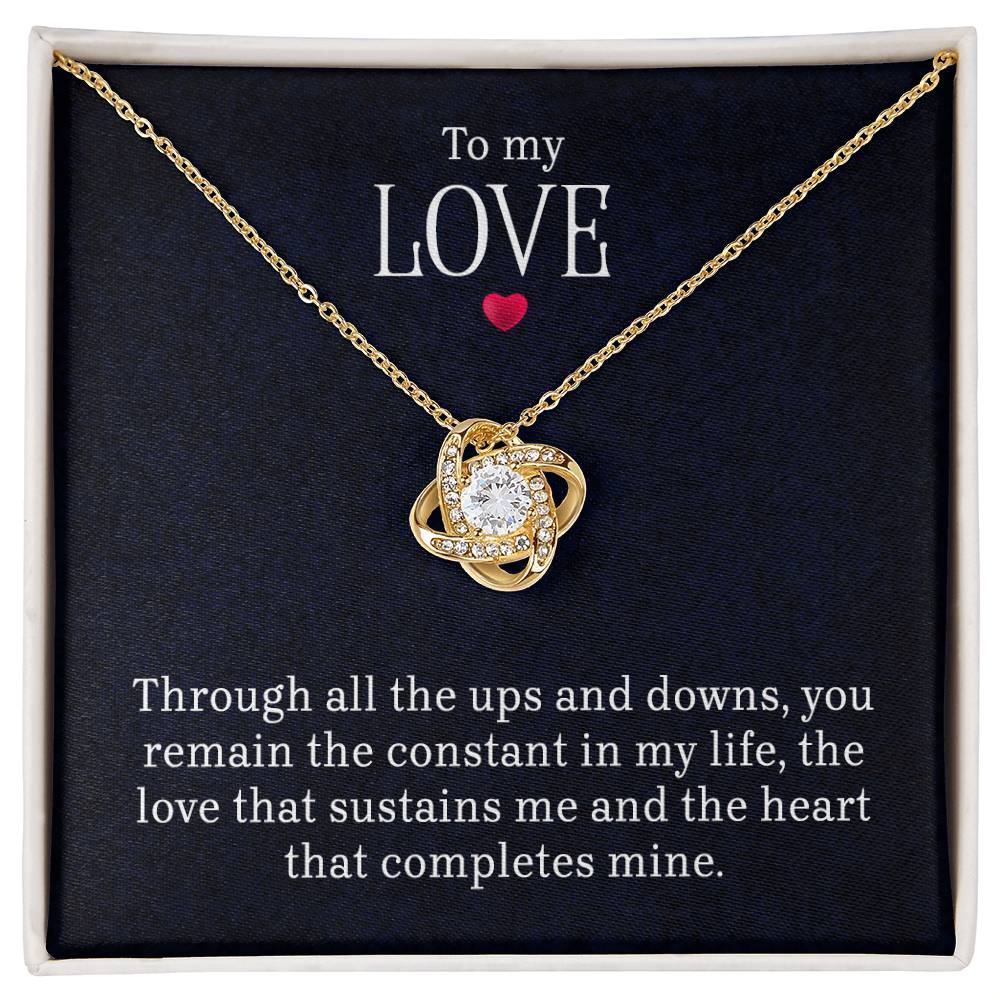 To My Love - Lov eKnot Necklace - Teedubb Xsclusive