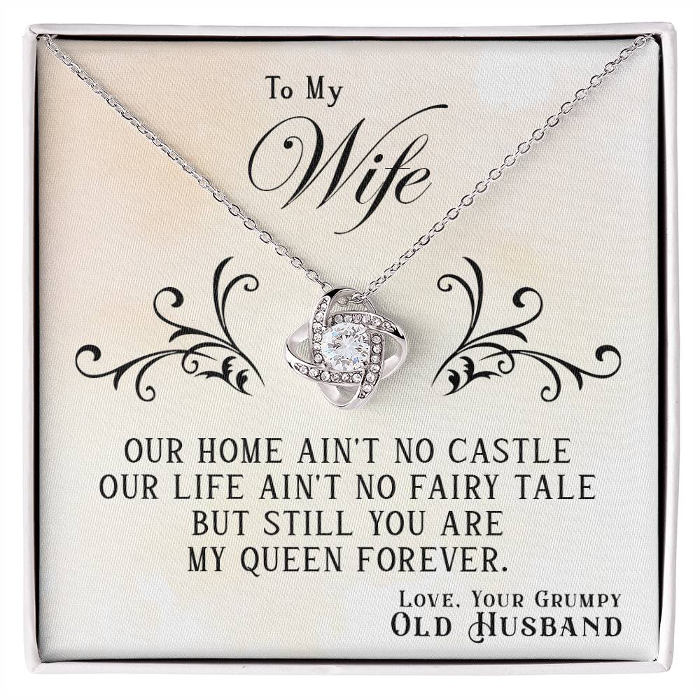 My Queen Forever - Love Knot Necklace - Teedubb Xsclusive