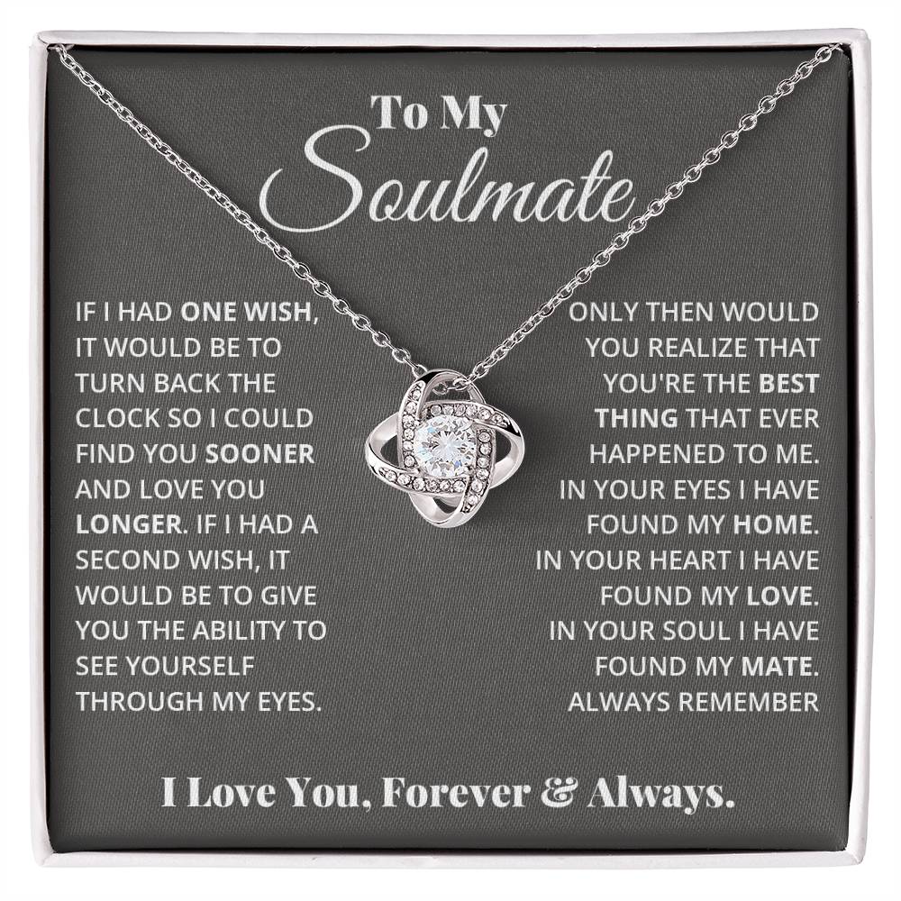 To My Soulmate - Love Knot Necklace - Teedubb Xsclusive