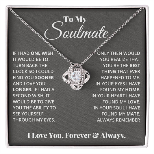 To My Soulmate - Love Knot Necklace - Teedubb Xsclusive