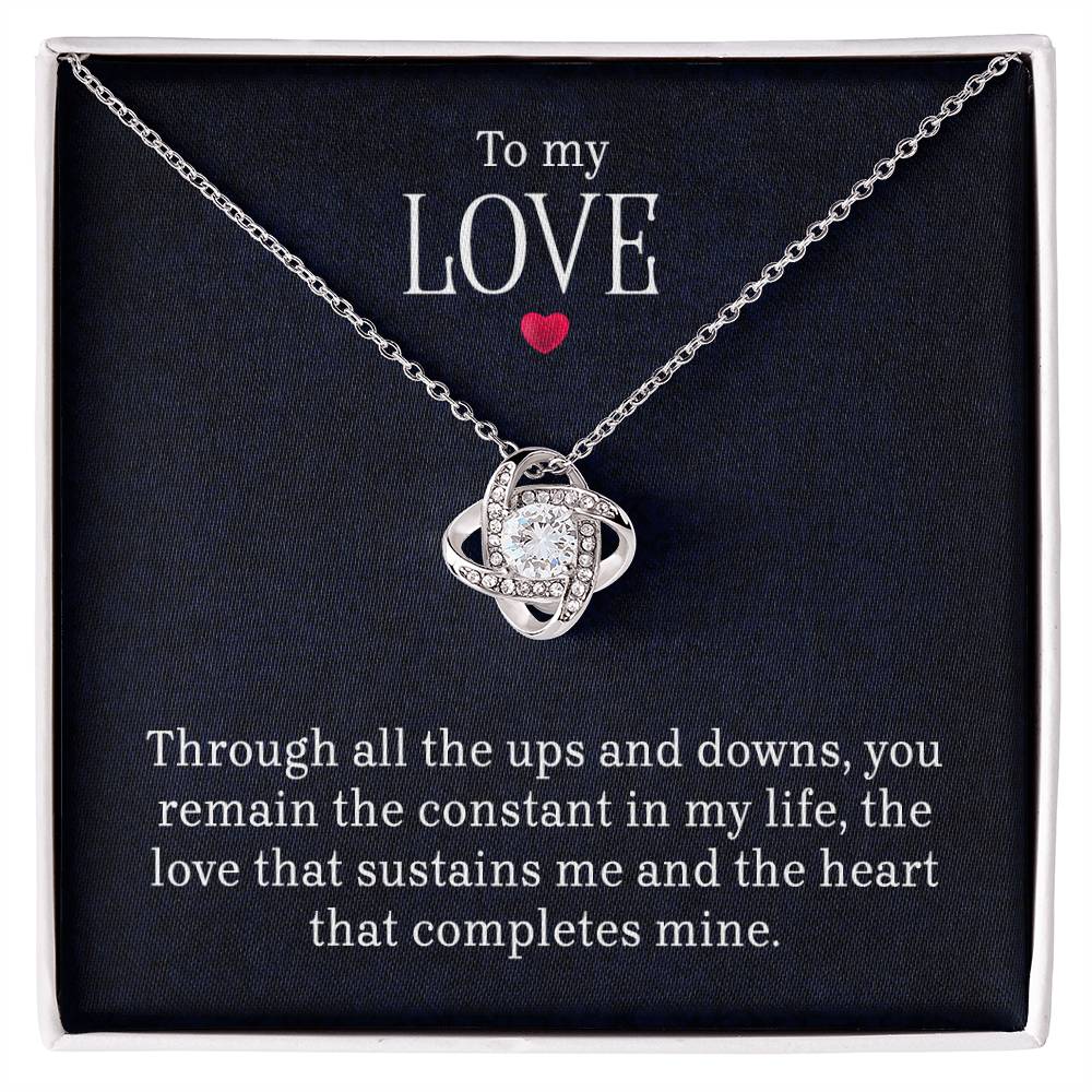To My Love - Lov eKnot Necklace - Teedubb Xsclusive