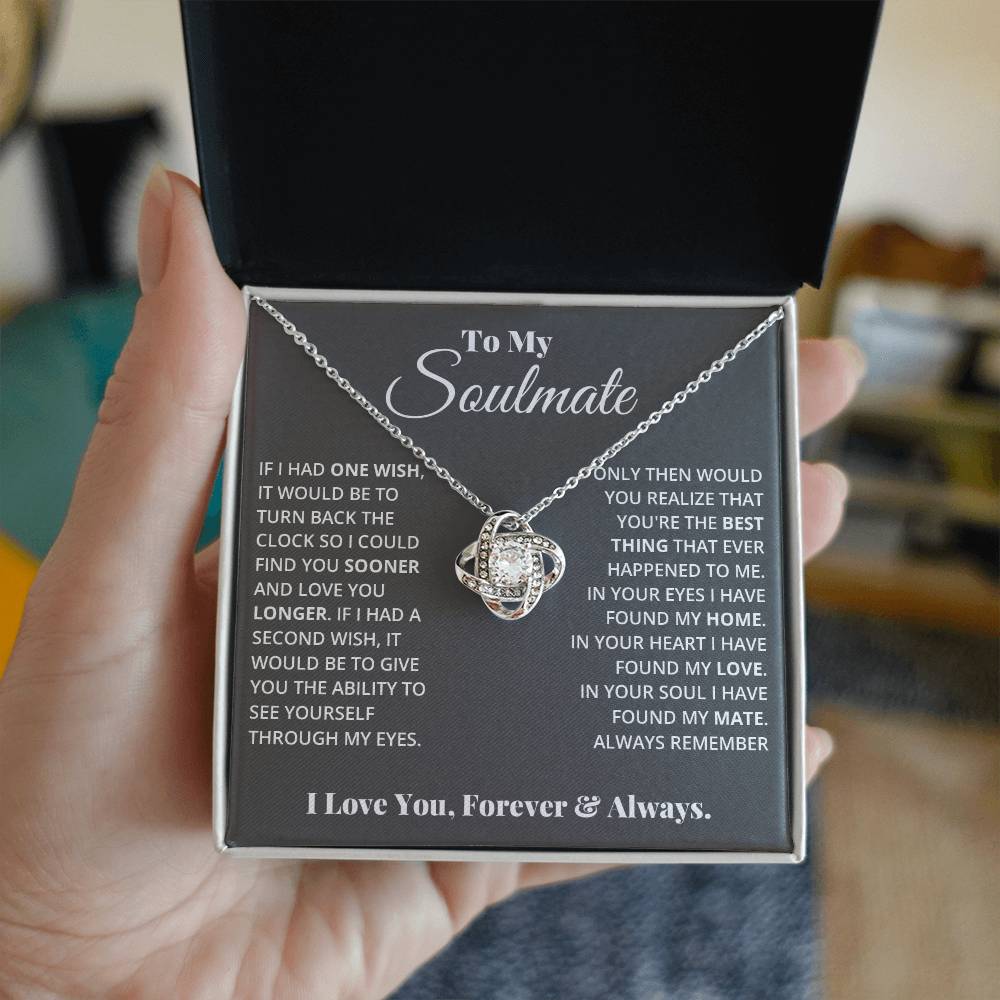 To My Soulmate - Love Knot Necklace - Teedubb Xsclusive