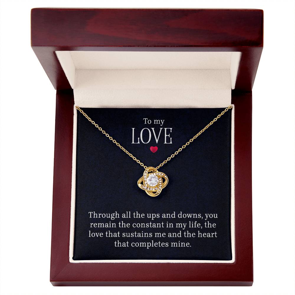 To My Love - Lov eKnot Necklace - Teedubb Xsclusive