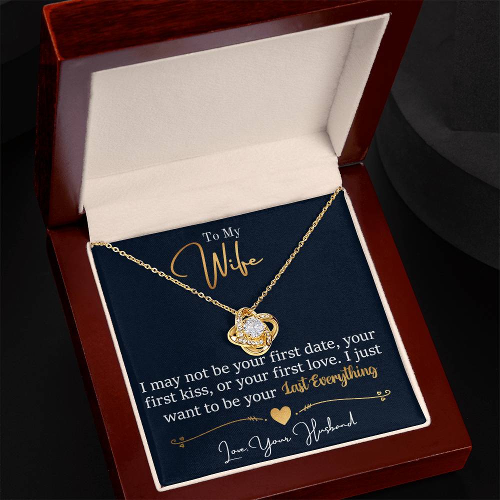 To My Last Everything - Love Knot Necklace - Teedubb Xsclusive