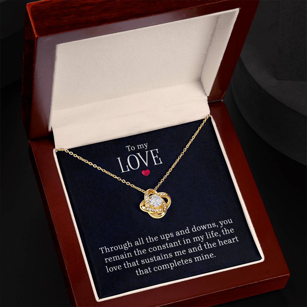 To My Love - Lov eKnot Necklace - Teedubb Xsclusive