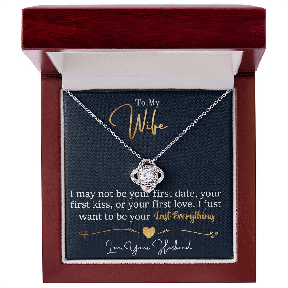 To My Last Everything - Love Knot Necklace - Teedubb Xsclusive