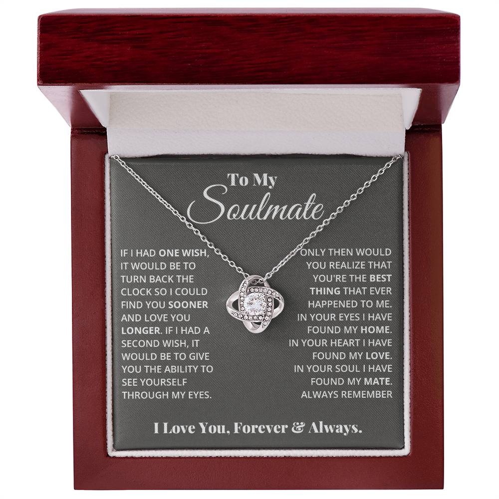 To My Soulmate - Love Knot Necklace - Teedubb Xsclusive